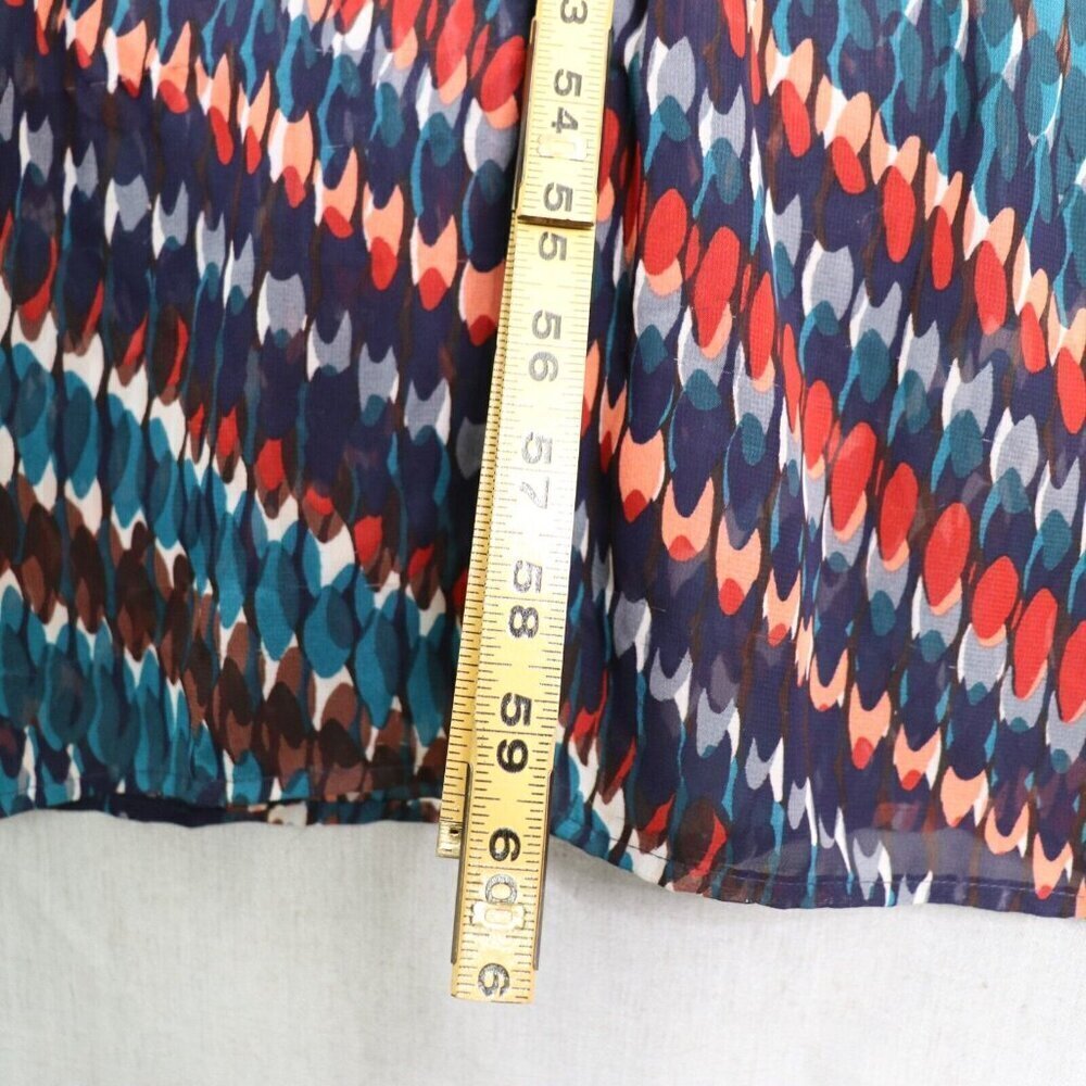 Cato Plus Size 22/24 Dress V-Neck Multicolor Formal Maxi Chevron Bead Detail - Picture 14 of 16